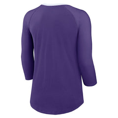 Minnesota Vikings Nike Women's 3/4 Sleeve Raglan Fashion Top