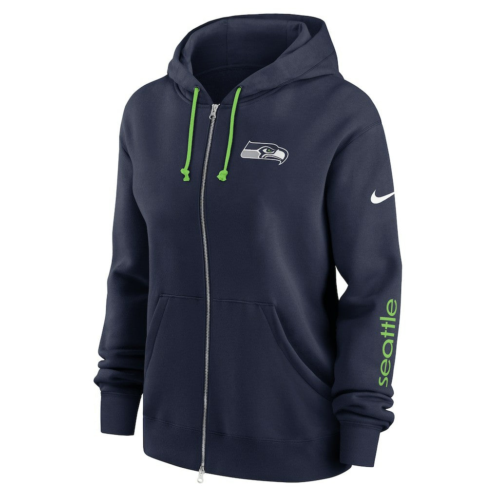 Seattle Seahawks Nike Women's Plus Size Phoenix Full-Zip Hoodie