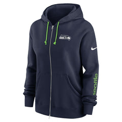 Seattle Seahawks Nike Women's Plus Size Phoenix Full-Zip Hoodie