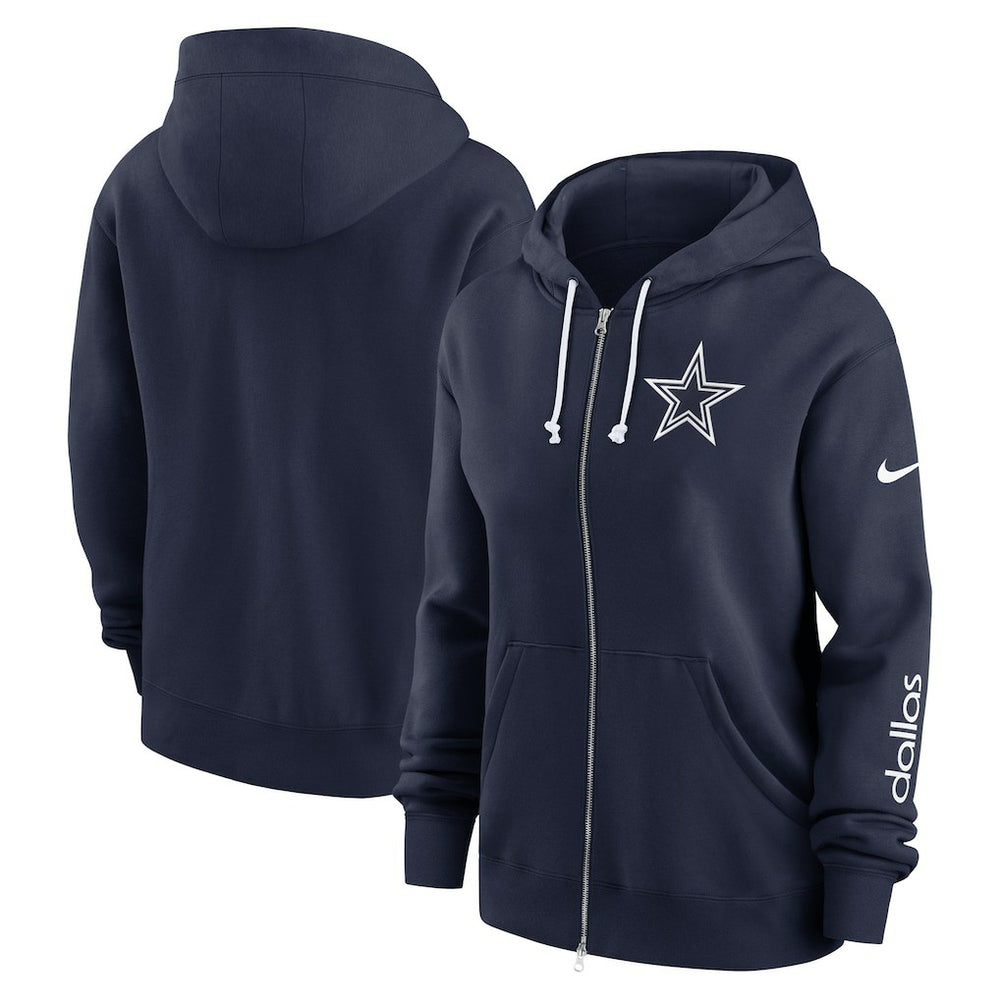 Dallas Cowboys Nike Women's Plus Size Phoenix Full-Zip Hoodie