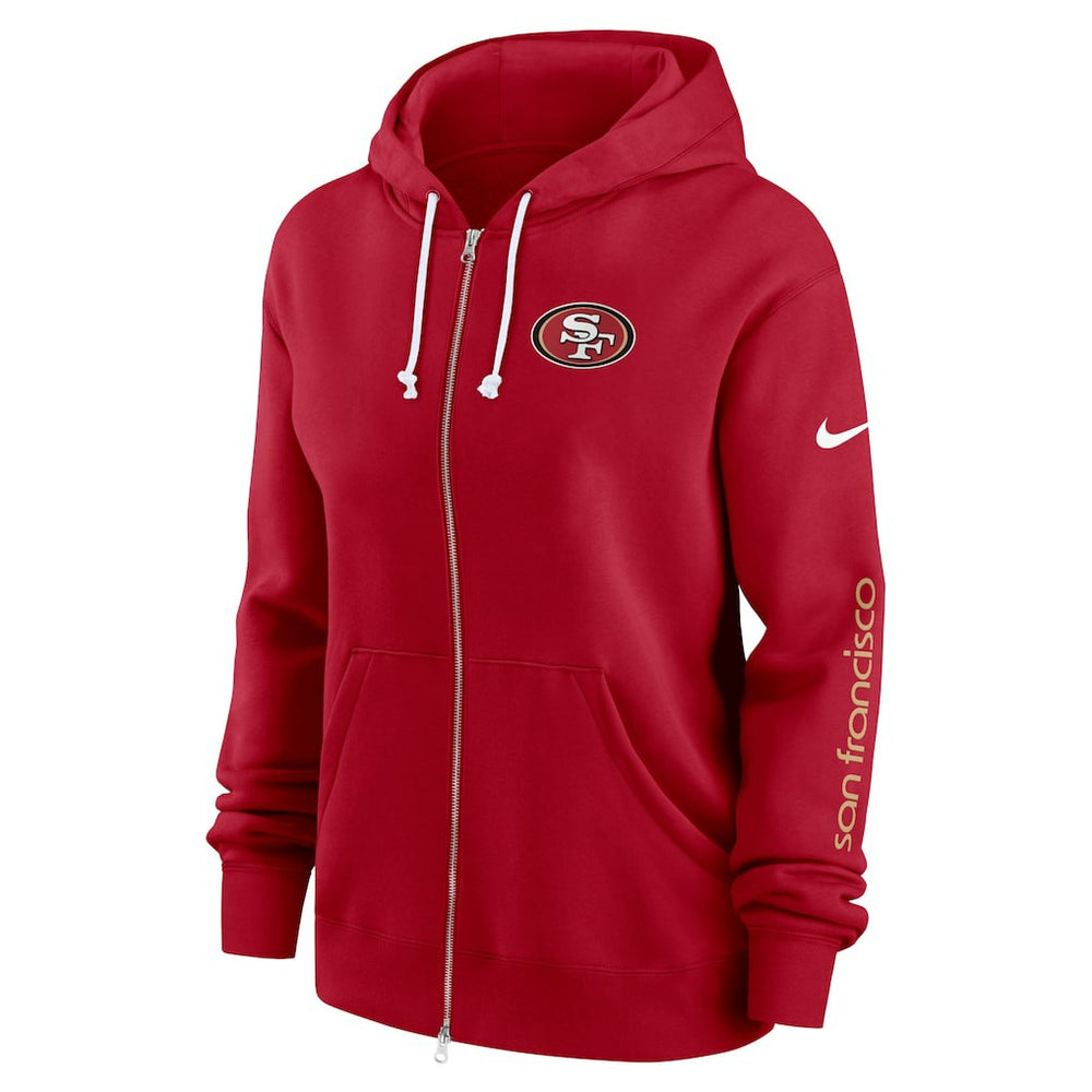 San Francisco 49ers Nike Women's Plus Size Phoenix Full-Zip Hoodie