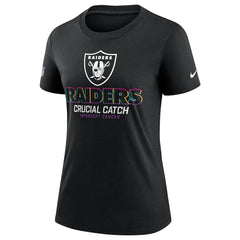 Las Vegas Raiders Nike Women's 2024 NFL Crucial Catch Tri-Blend T-Shirt
