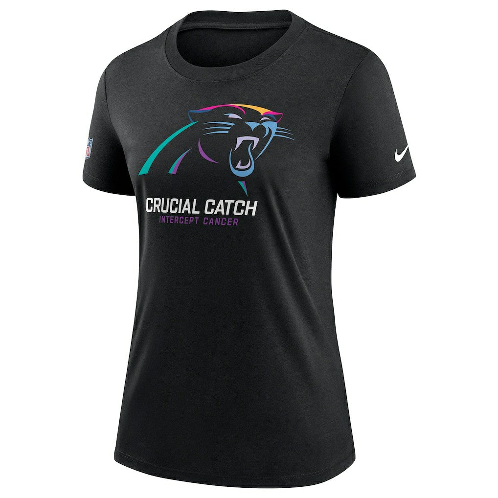 Carolina Panthers Nike Women's 2024 NFL Crucial Catch Tri-Blend T-Shirt