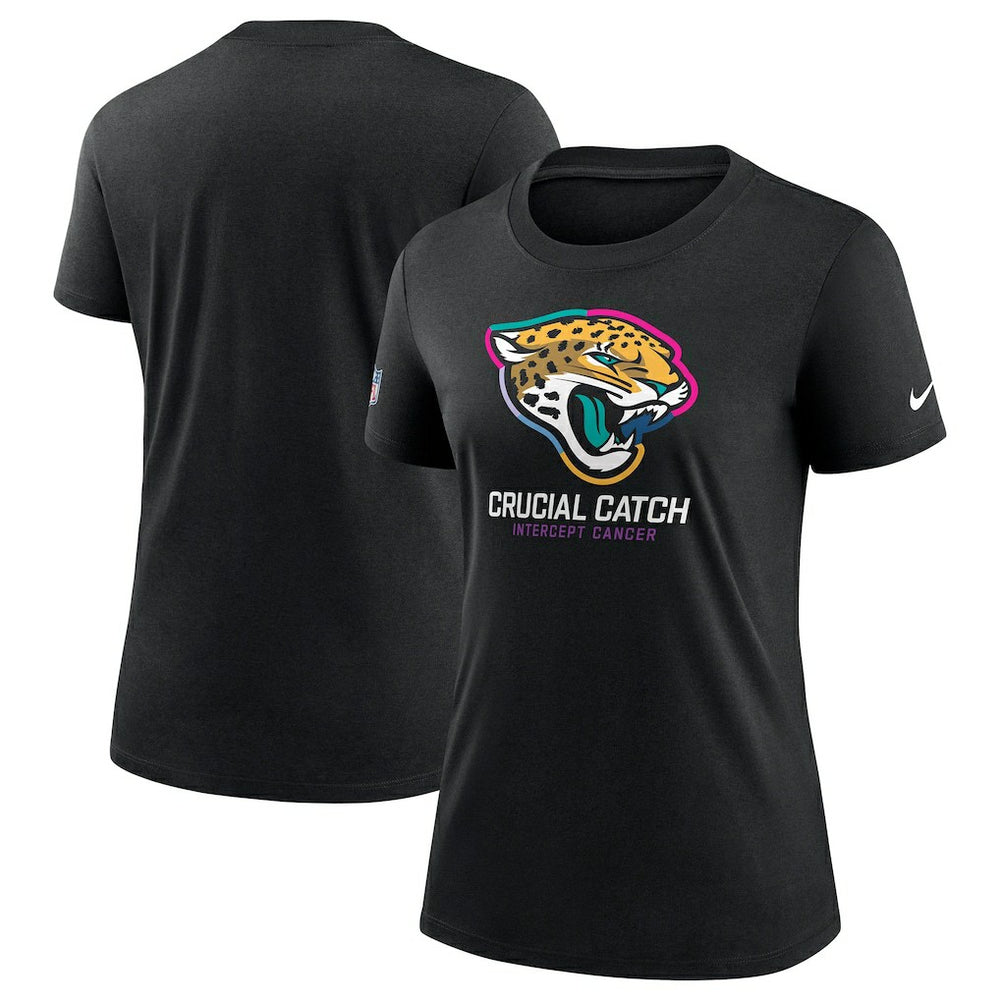 Jacksonville Jaguars Nike Women's 2024 NFL Crucial Catch Tri-Blend T-Shirt