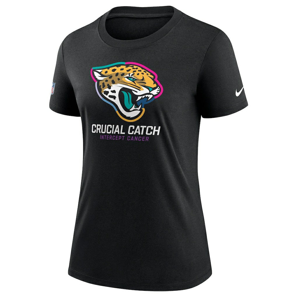 Jacksonville Jaguars Nike Women's 2024 NFL Crucial Catch Tri-Blend T-Shirt
