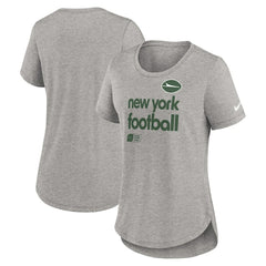 New York Jets Nike Women's Team Shout-Out Tri-Blend T-Shirt