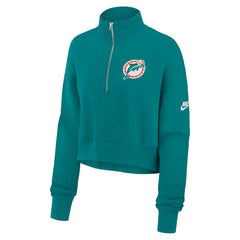 Miami Dolphins Nike Women's Rewind Phoenix Half-Zip Sweatshirt