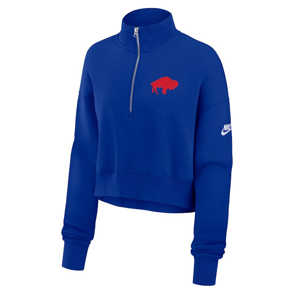 Buffalo Bills Nike Women's Rewind Phoenix Half-Zip Sweatshirt