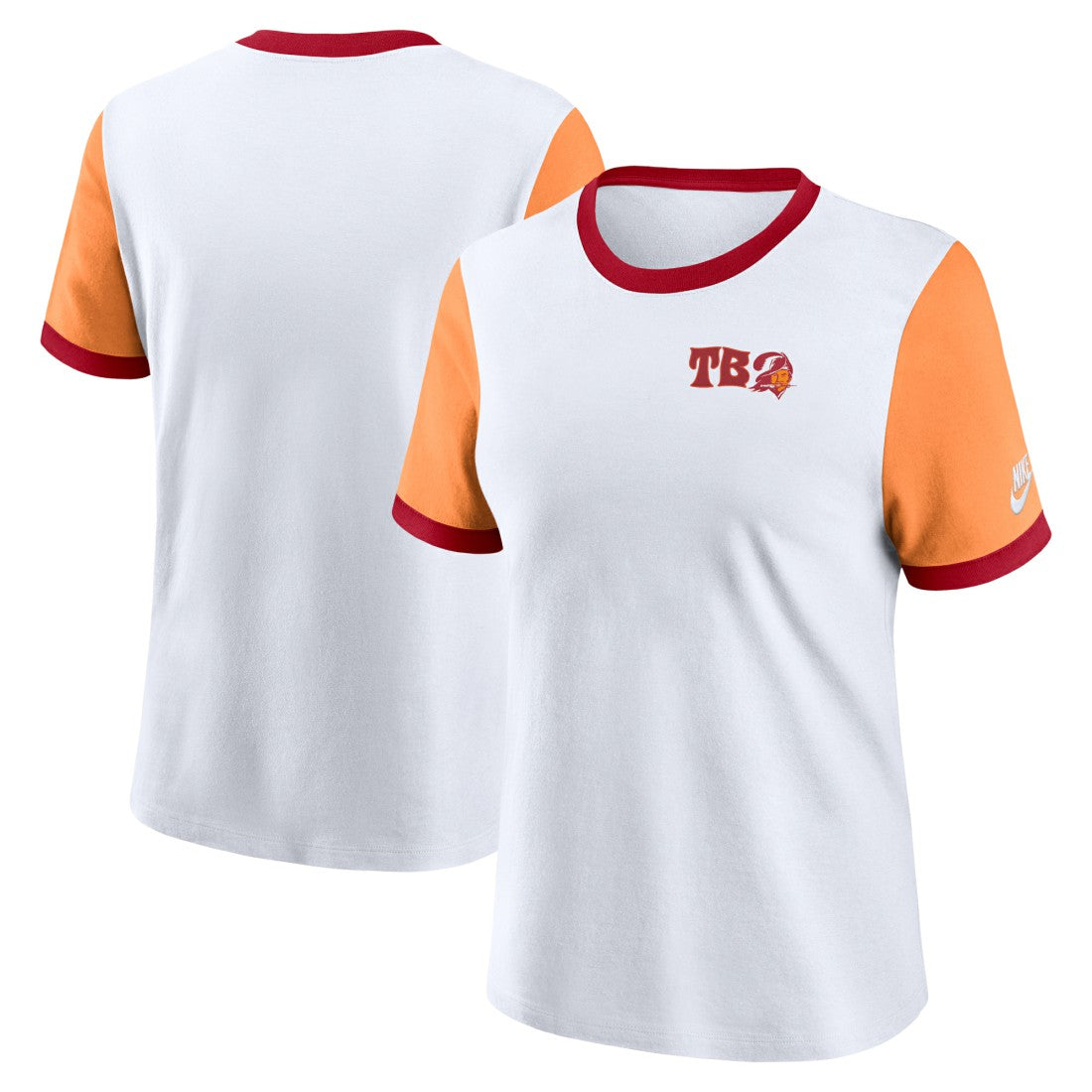 Tampa Bay Buccaneers Nike Women's Rewind Ringer T-Shirt
