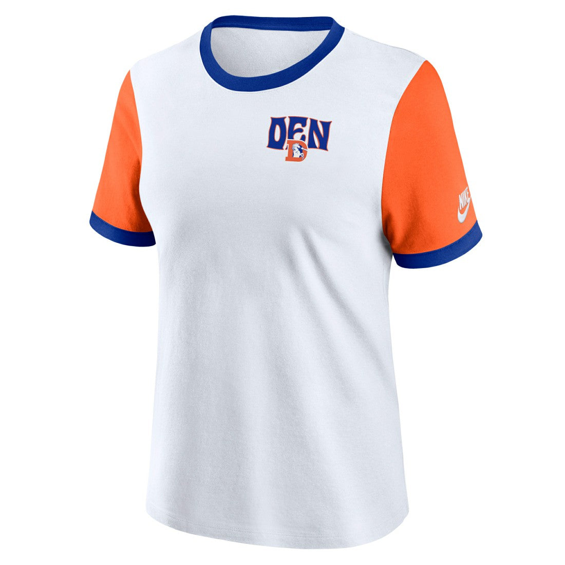 Denver Broncos Nike Women's Rewind Ringer T-Shirt