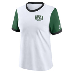 New York Jets Nike Women's Rewind Ringer T-Shirt
