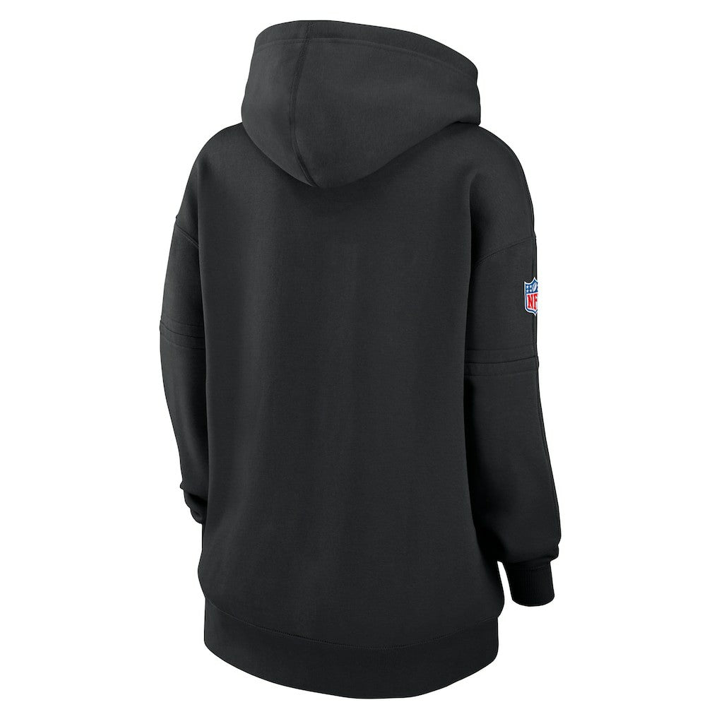Las Vegas Raiders Nike Women's 2024 NFL Crucial Catch Club Pullover Hoodie