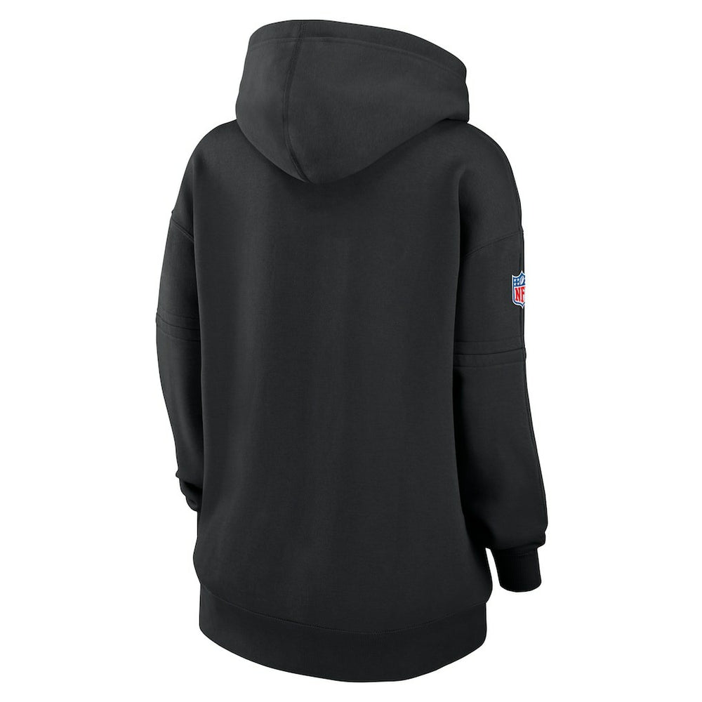 Las Vegas Raiders Nike Women's 2024 NFL Crucial Catch Club Pullover Hoodie