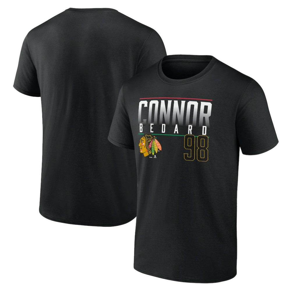 Connor Bedard Chicago Blackhawks Fanatics Name & Number T-Shirt Online