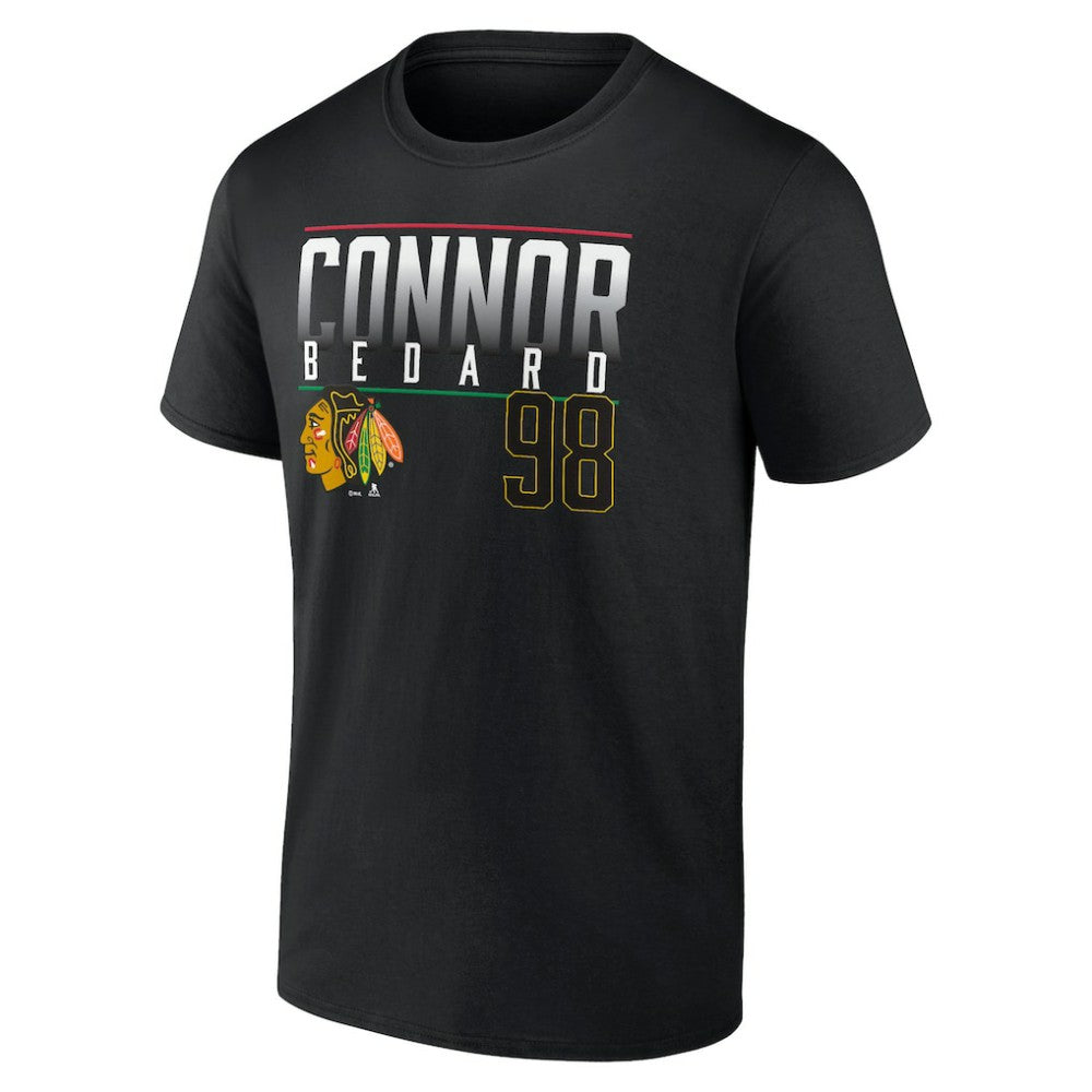 Connor Bedard Chicago Blackhawks Fanatics Name & Number T-Shirt Online
