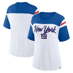 New York Giants Fanatics Women's Cheer Chant Fashion Crop Top