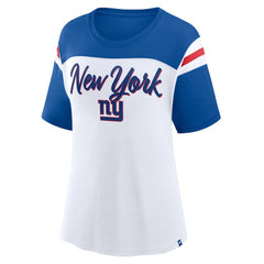 New York Giants Fanatics Women's Cheer Chant Fashion Crop Top