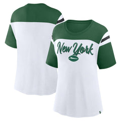 New York Jets Fanatics Women's Cheer Chant Fashion Crop Top