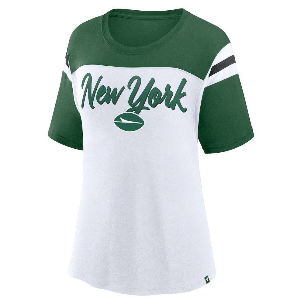 New York Jets Fanatics Women's Cheer Chant Fashion Crop Top