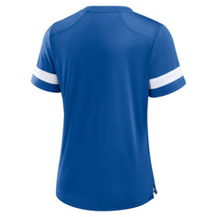 Indianapolis Colts Fanatics Women's Play Script Lace-Up T-Shirt