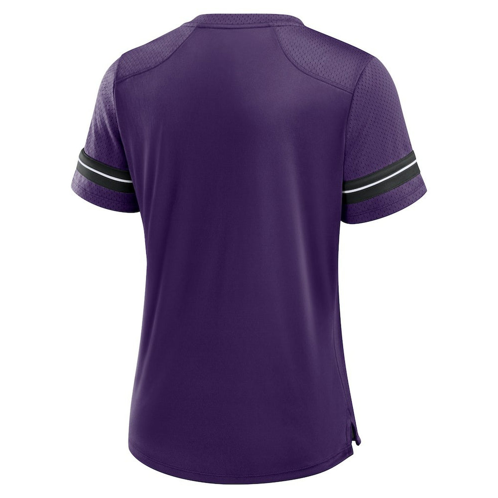 Baltimore Ravens Fanatics Women's Play Script Lace-Up T-Shirt