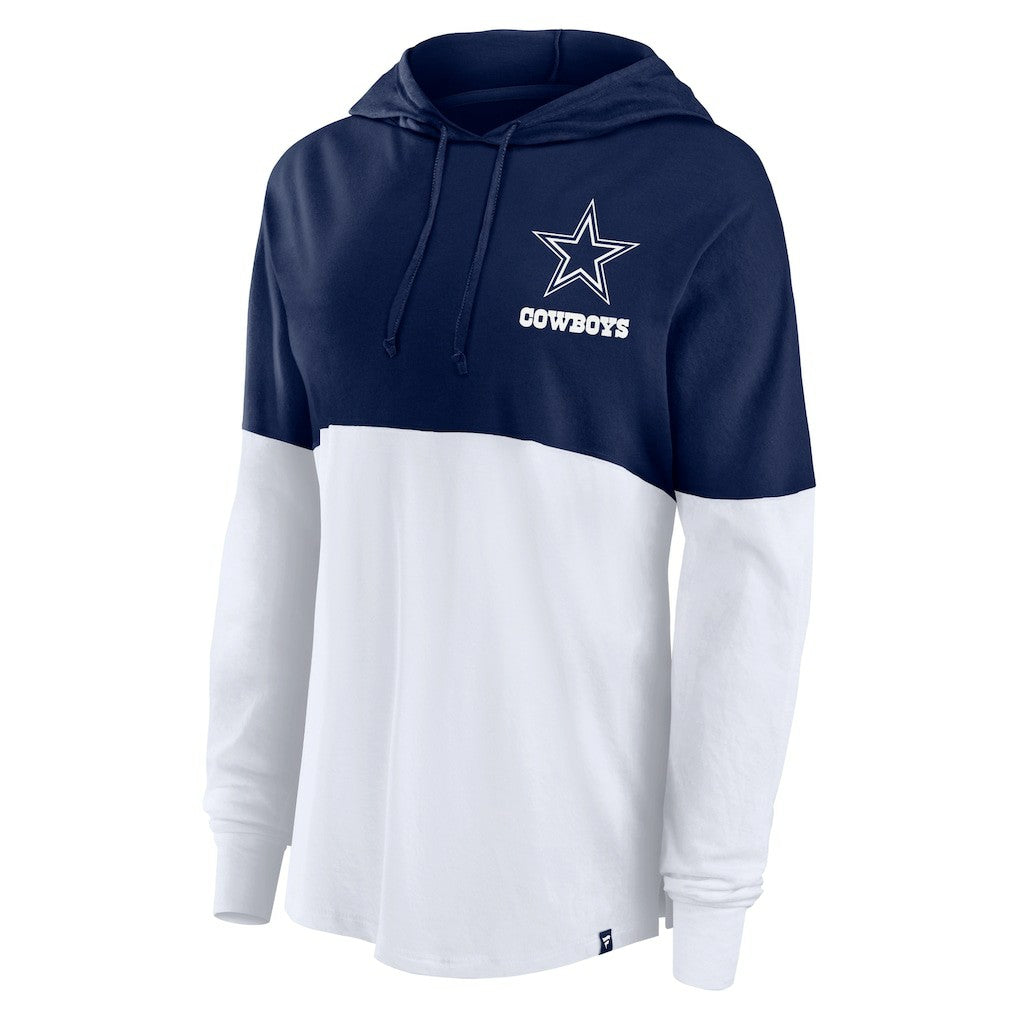 Dallas Cowboys Fanatics Women's Backup Option Long Sleeve Hoodie T-Shirt