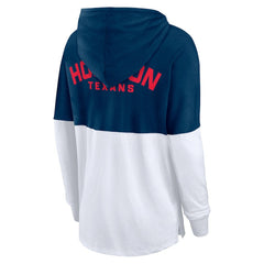 Houston Texans Fanatics Women's Backup Option Long Sleeve Hoodie T-Shirt