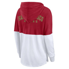 San Francisco 49ers Fanatics Women's Backup Option Long Sleeve Hoodie T-Shirt