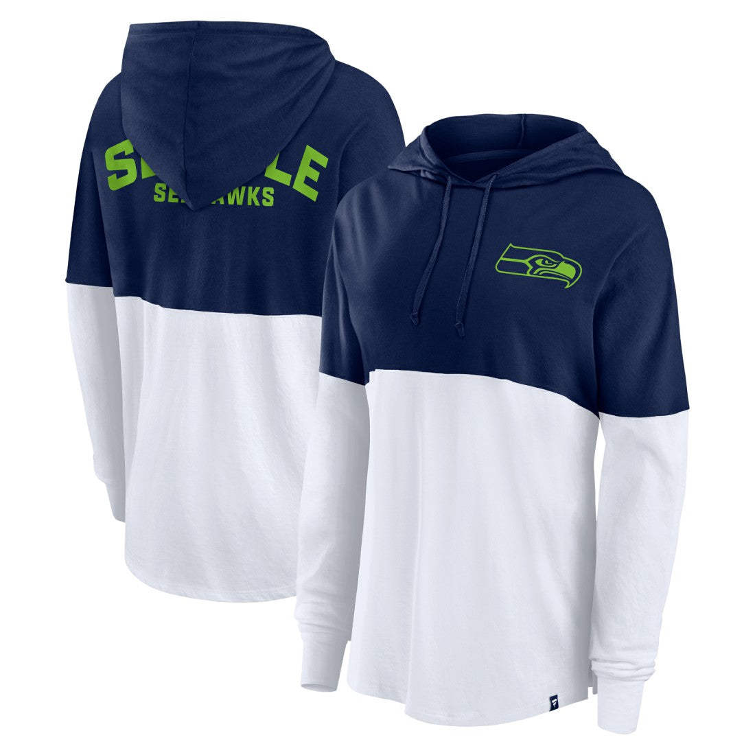 Seattle Seahawks Fanatics Women's Backup Option Long Sleeve Hoodie T-Shirt