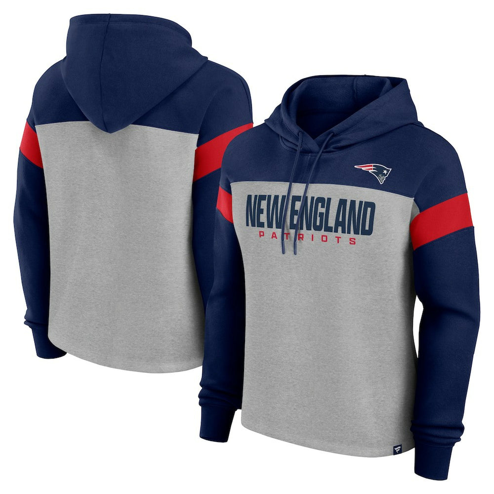 New England Patriots Fanatics Women's Bold Play Call Pullover Hoodie