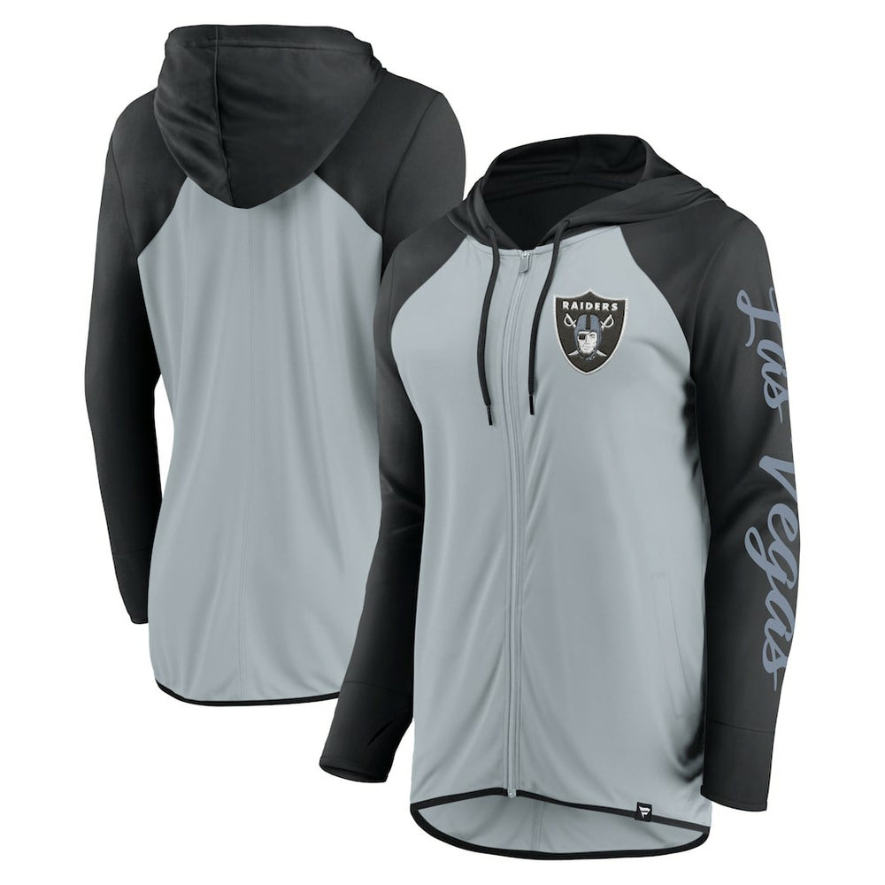 Las Vegas Raiders Fanatics Women's Script Full-Zip Hoodie