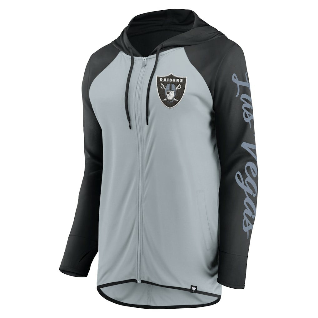 Las Vegas Raiders Fanatics Women's Script Full-Zip Hoodie