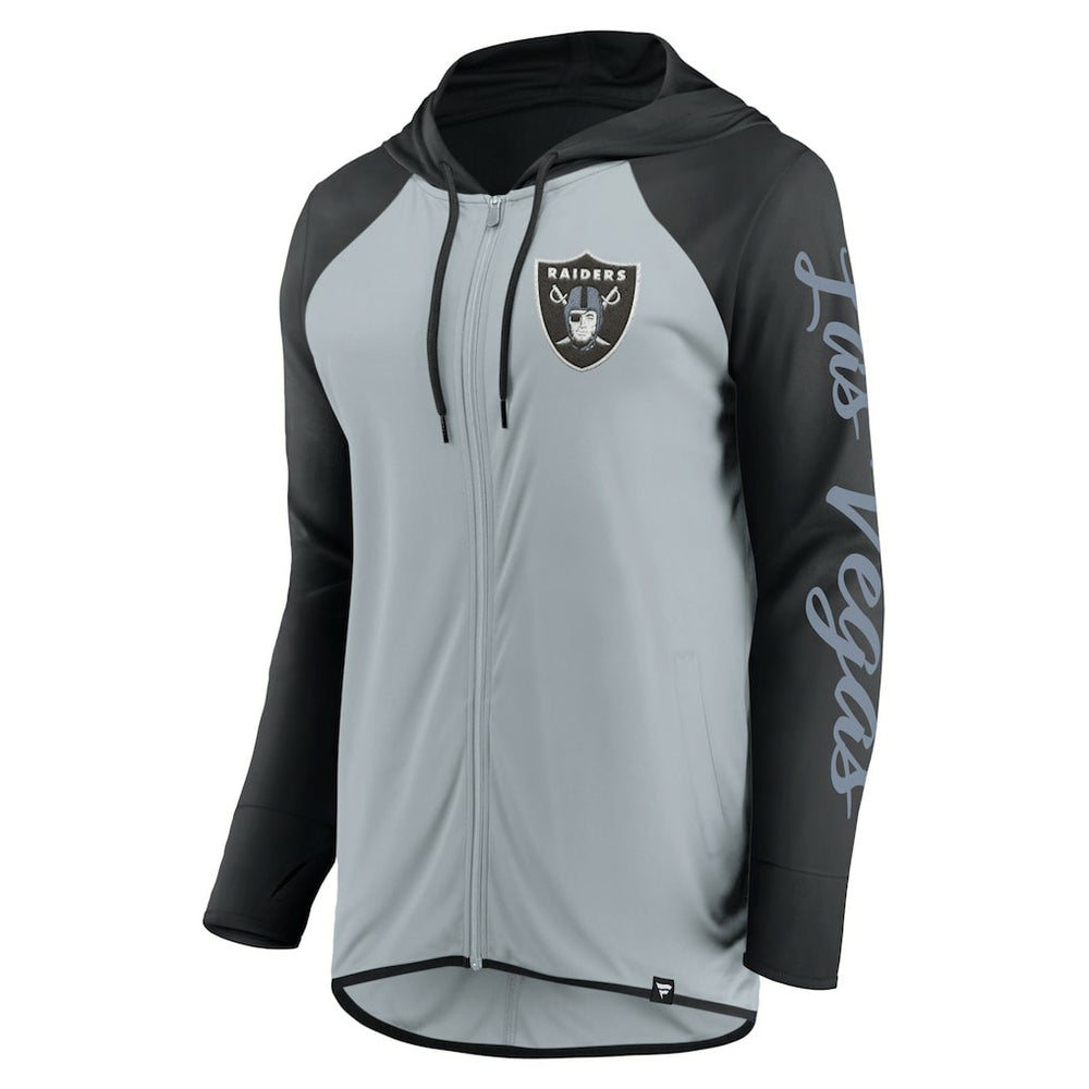 Las Vegas Raiders Fanatics Women's Script Full-Zip Hoodie