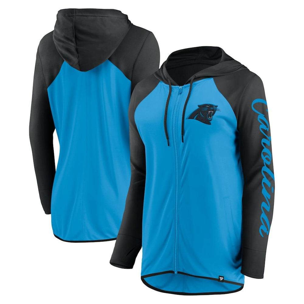 Carolina Panthers Fanatics Women's Script Full-Zip Hoodie