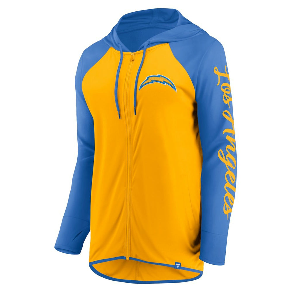 Los Angeles Chargers Fanatics Women's Script Full-Zip Hoodie