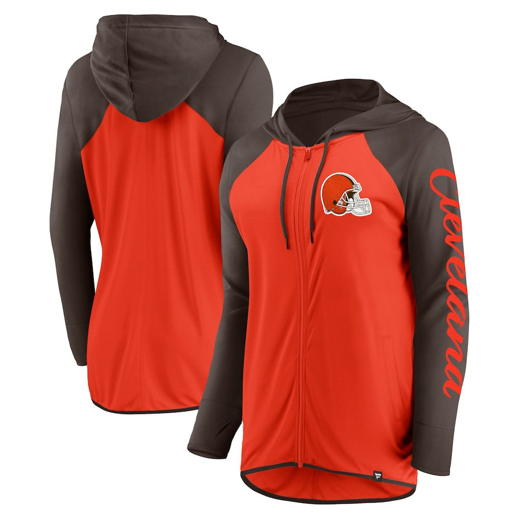 Cleveland Browns Fanatics Women's Script Full-Zip Hoodie