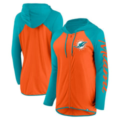 Miami Dolphins Fanatics Women's Script Full-Zip Hoodie