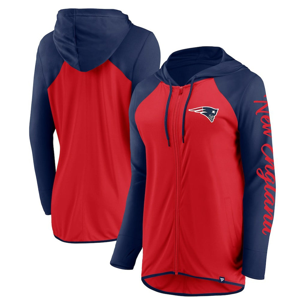 New England Patriots Fanatics Women's Script Full-Zip Hoodie