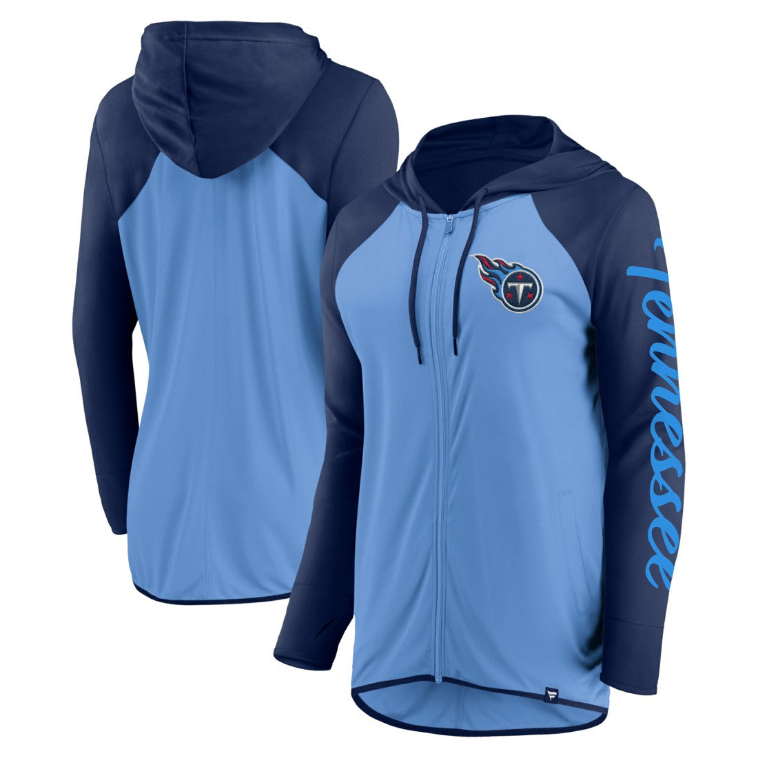 Tennessee Titans Fanatics Women's Script Full-Zip Hoodie