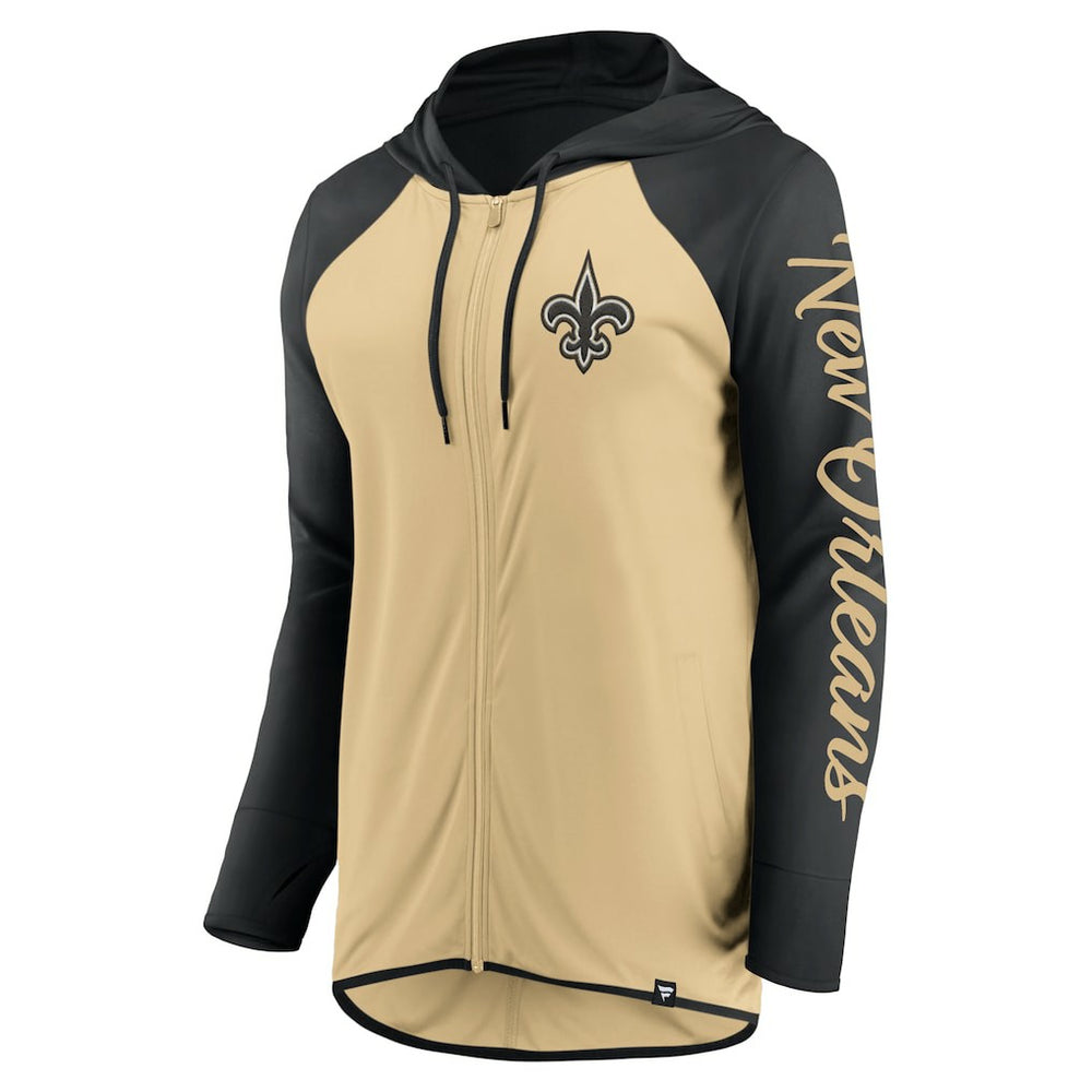 New Orleans Saints Fanatics Women's Script Full-Zip Hoodie
