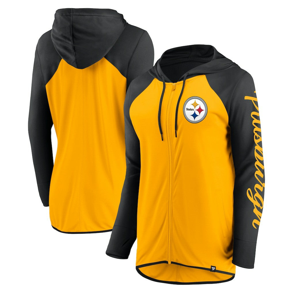 Pittsburgh Steelers Fanatics Women's Script Full-Zip Hoodie