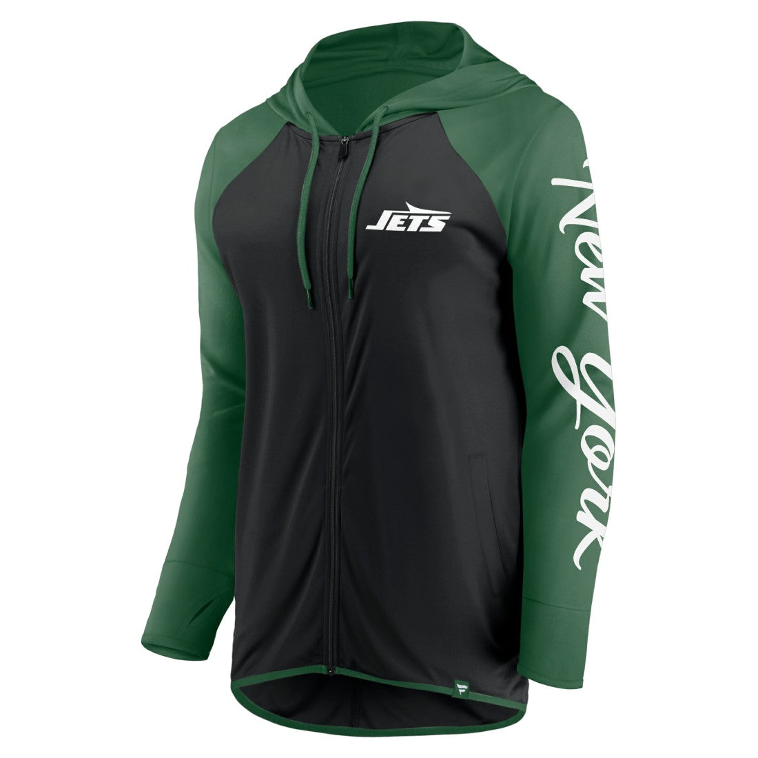 New York Jets Fanatics Women's Script Full-Zip Hoodie