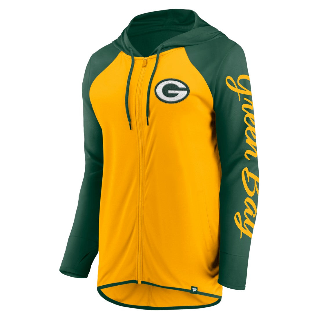 Green Bay Packers Fanatics Women's Script Full-Zip Hoodie