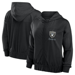 Las Vegas Raiders Fanatics Women's Script Lock Full-Zip Hoodie