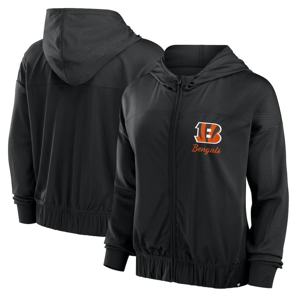 Cincinnati Bengals Fanatics Women's Script Lock Full-Zip Hoodie