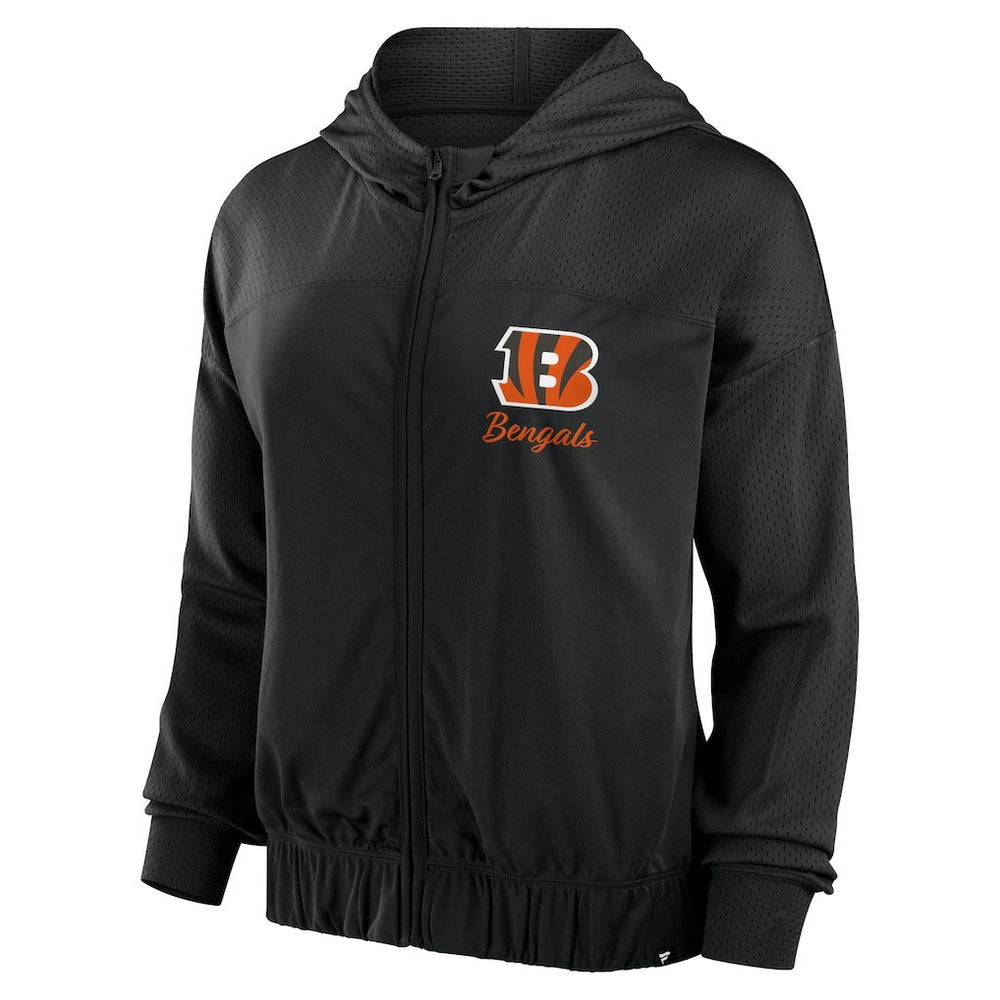 Cincinnati Bengals Fanatics Women's Script Lock Full-Zip Hoodie