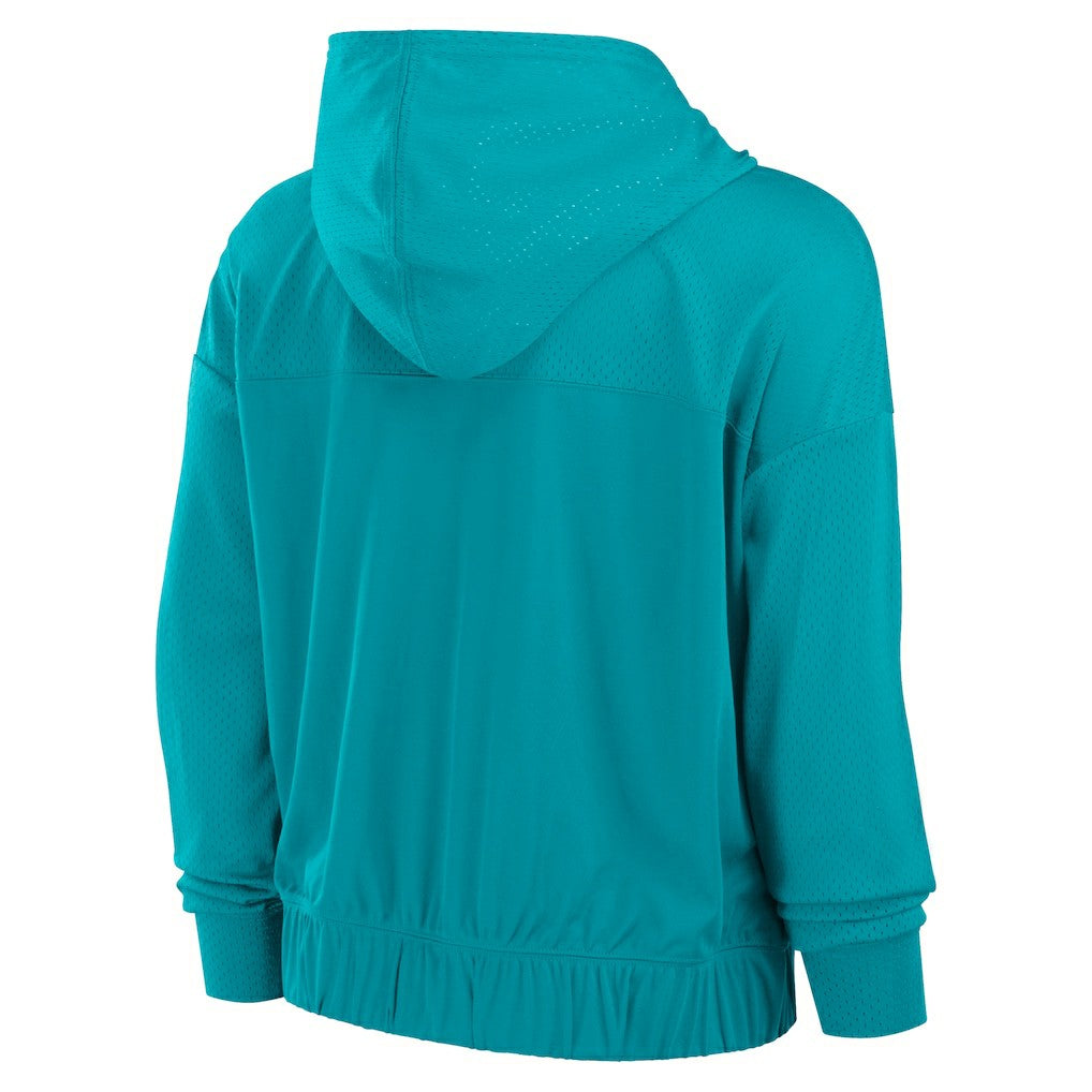 Miami Dolphins Fanatics Women's Script Lock Full-Zip Hoodie