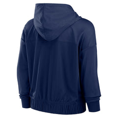 New England Patriots Fanatics Women's Script Lock Full-Zip Hoodie