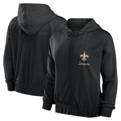 New Orleans Saints Fanatics Women's Script Lock Full-Zip Hoodie