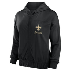 New Orleans Saints Fanatics Women's Script Lock Full-Zip Hoodie